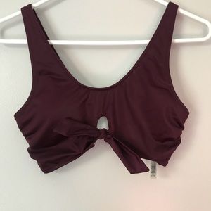 NWOT✨ PINK Victoria’s Secret Maroon Bikini Top